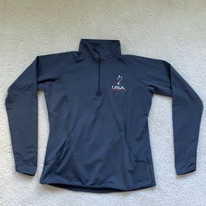 USA Field Hockey - Gray Quarter-zip - SIZE S